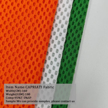 Factory Direct Custom Color Polyester Knitted Breathable Mesh Fabric