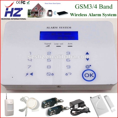 easy operation smart remote control anti-theft security GSM alarm