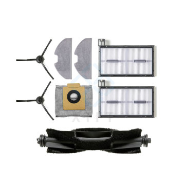 EUFY Sweeping Robot Accessories Kit for X8 Pro: Main Brush, Filter Cloth, and Edge Brush