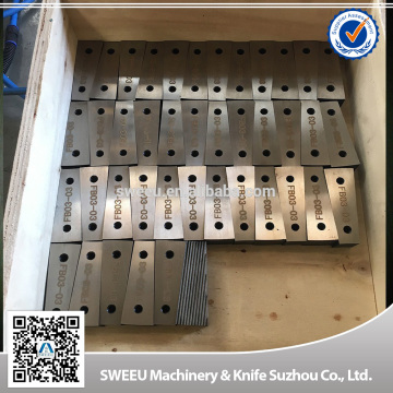 China plastic pulverizing disc knife/blade factory price