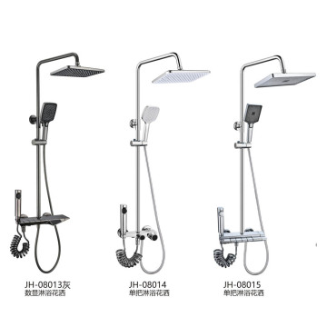 Manufacturer's Rainshower Bathroom Shower Set with Oil Rubbed Chrome Finish