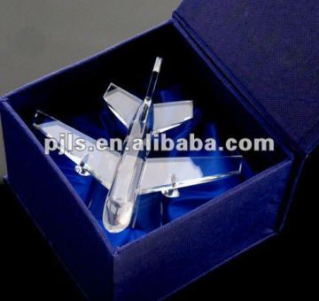 crystal plane with gift box