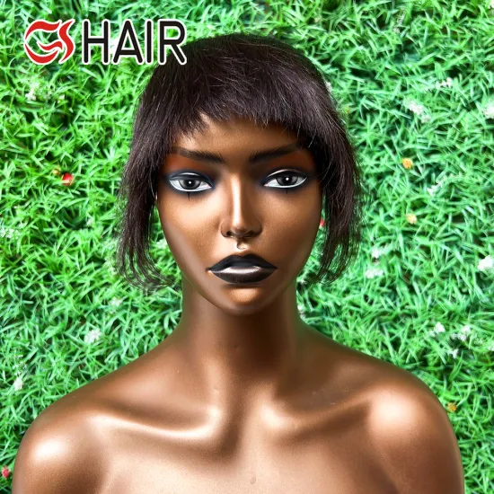 GS Wholesale Factory - Thick Natural Human Hair Clip-In Bangs for Women