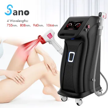 Most Popular 4 Wavelength Diode Laser LED Hair Removal: 755, 808, 940, 1064nm for Permanent Hair Removal