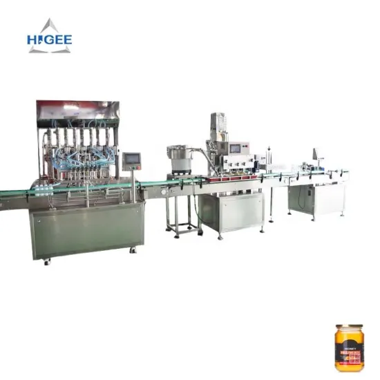 Higee Small Honey Filling Machine for Glass Jars - Soy Sauce Wholesale Filling Capping Labeling Machine