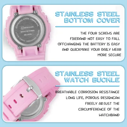 Mingrui Student Square Chronograph Waterproof Digital Watch