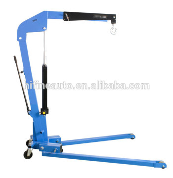 CE approved 0.5T 1T 2T foldable shop crane with rear operated pump