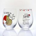 China transparent wine glass set for Christmas Factory