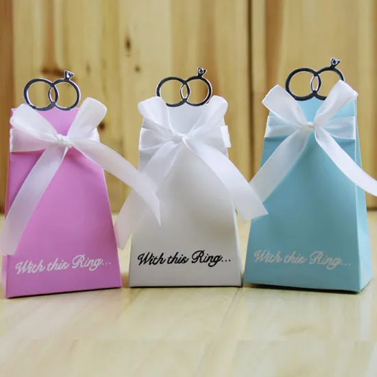 Custom Gift Box Wedding Favors Paper Candy Box