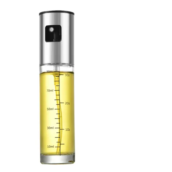 Factory Wholesale: 100ml BBQ Accessories - Plastic Stainless Steel Olive Oil Dropper Bottles with Graduated Scales