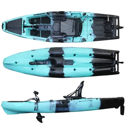 Professional Pedal Drive Fishing Kayak - Single Plastic Mar Boats