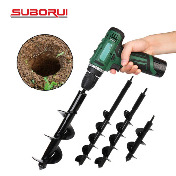 SUBORUI Planting Auger: Spiral Hole Digger for Gardens and Yards