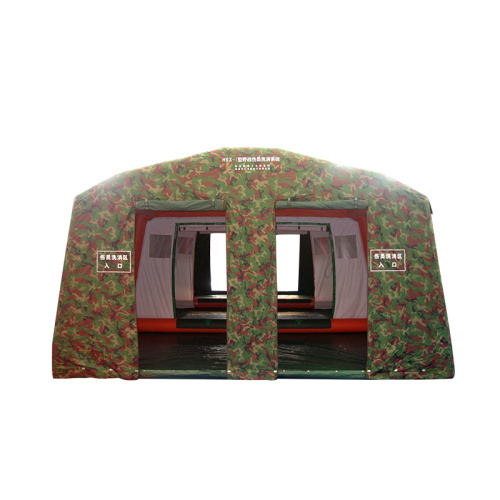 2-Lane Inflatable Mass Decontamination Tent with Camouflage