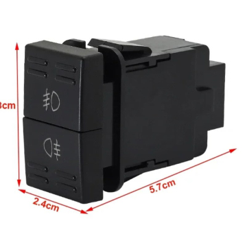 38x24mm Reverse/Fog Light Dual Push Button Switch for Ford Ranger PX & Mazda BT-50 2011-2021