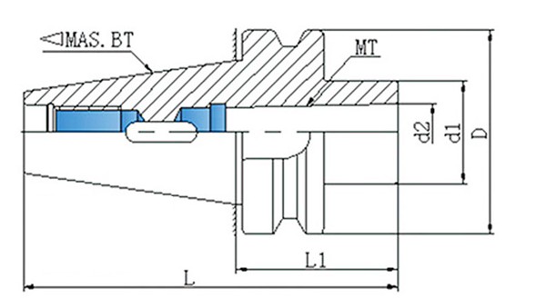 BT50-MTA3-180 Morse Taper MTA3 Chuck China Manufacturer