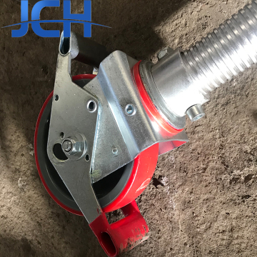 Adjustable Caster Wheel Q235/Q345 Steel Scaffold Heavy Duty Industrial Wheel