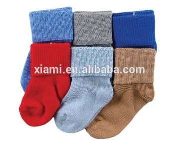 plain style extra soft excellent cotton pure color funny baby socks