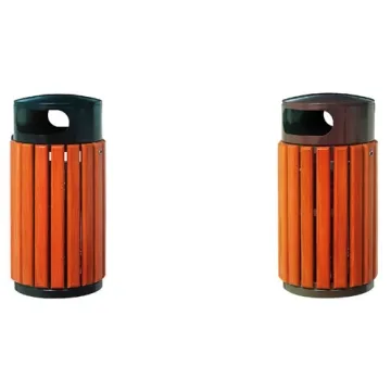 Kapur Wood Trash Can, Dustbin, Outdoor Bin, Park Furniture