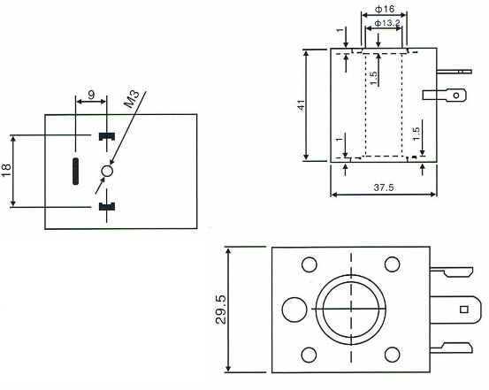 economic solenoid valve coil dimensions