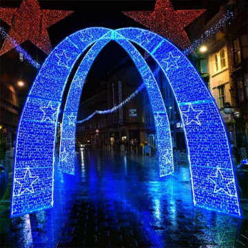 Outdoor LED Christmas Light Street Decoration LED Arch Motif Lights