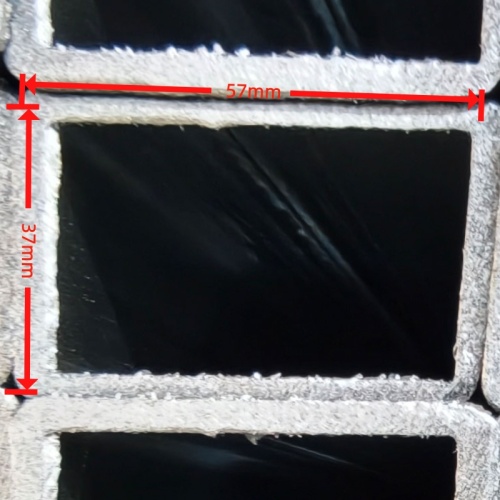 Verzinktes Vierkantrohr 37*57*1,1 mm