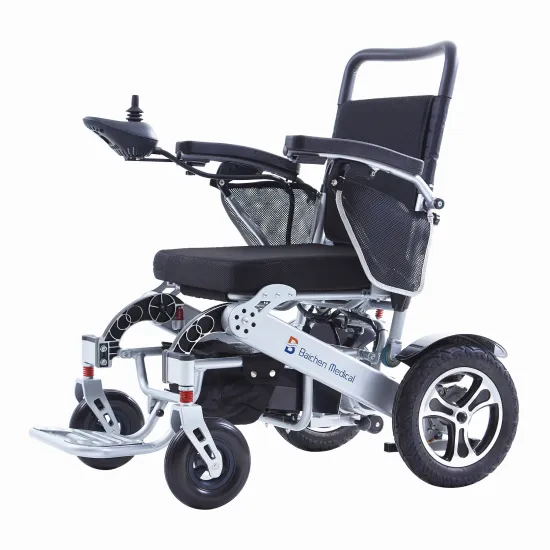 Luxury Lightweight Folding Electric Wheelchair with Lithium Battery