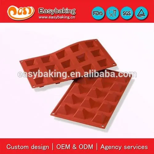 15 Cavities pyramids bakeware silicone cake mold