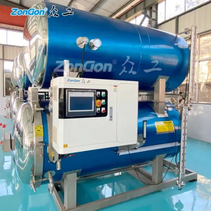 Steam Rotation Sterilizer Autoclave for Coffee, Milk, Porridge, and Oats