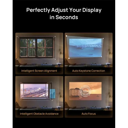 XGIMI Elfin Mini Projector: Ultra Compact 1080P with 4K Input, Android TV 10.0, 800 ANSI Lumens