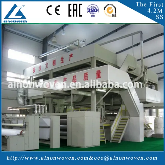 Best qulaity 3.2m S model PP non woven fabric making machine with high efficiency