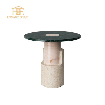Modern Polished Travertine Coffee Table for Living Room & Hospitality Spaces