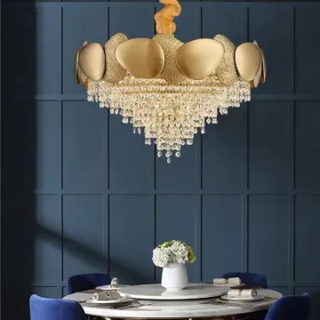 Luxury Crystal Nordic Chandelier for Modern Living Room and Kitchen
