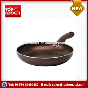 Aluminum press color non-stick coating deep fry pan