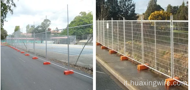 Pannello di recinzione temporaneo da 6 piedi in PVC