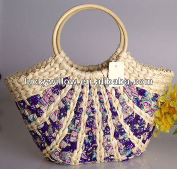 fashion corn skin beach bag