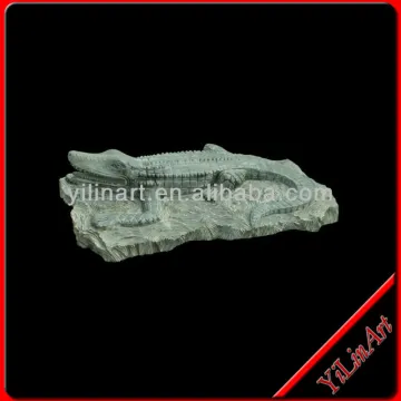 Handcarved Marble Crocodile Statue (YL-D026)