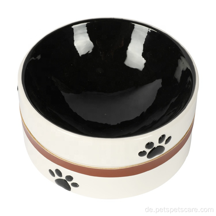 Großhandel anpassbare Luxus -Haustier -Keramikschale für Katzen