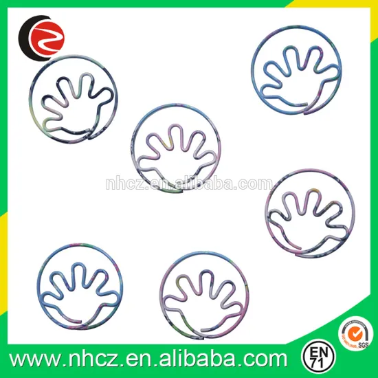 Fashion High Quality Hand Shaped Paper Clips