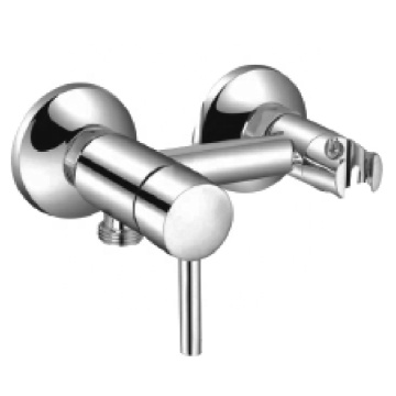 Round Toilet Hand Held Bidet Faucet with Separate Hot and Cold Inlet, Brass Bracket and Holder