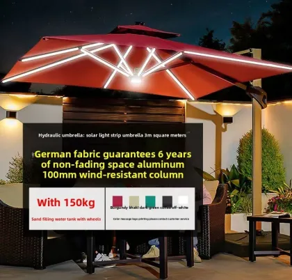 Outdoor Roman solar umbrella