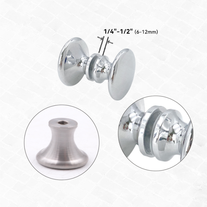 SVA-B0322C Modern Pirinç Duş Cam Kapı Kolu Kolları
