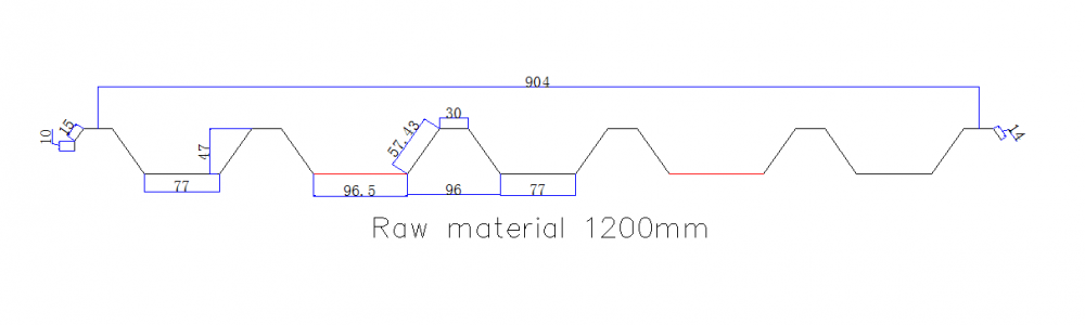 roof trapezoidal panel roll forming machine