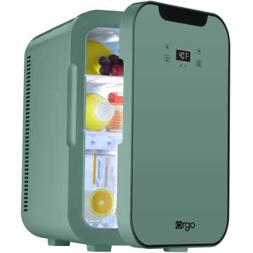 Black Portable Mini Fridge - Retro Extra Large 18L Travel Refrigerator