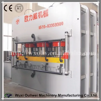 Synchronous laminat film single-layer door press machine