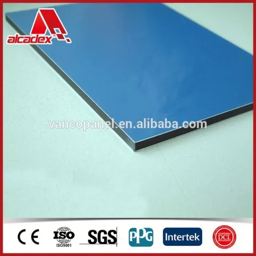 Dibond Aluminium Composite Sheet : Blue Dibond Aluminium Composite