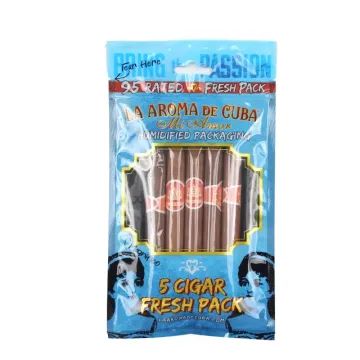 Custom Printed PE Zippered Food Grade Cigar Packaging Bags Pouches