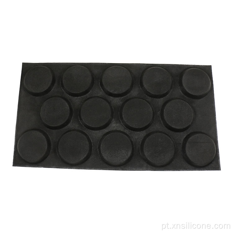 Grado em alimentos não -estick 14 Buns Buns Silicone Baking Mold