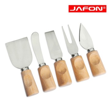 Wooden Handle Cheese Knife Set KC004