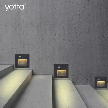 Outdoor Aluminum Warm White Recessed LED Step Light