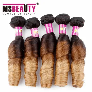 High grade Brazilian Virgin Remy hair extensions 3 tone ombre 1b/4/27 color bundles human hair